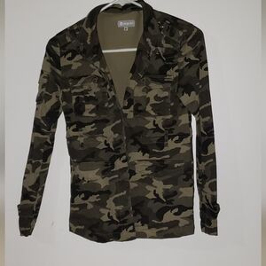 Tractr Olive & Black Camo Field Jacket